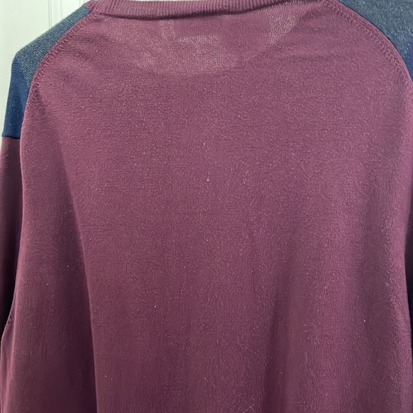 Lacsote - Argyle Style Sweater - Red / Navy - XL - Picture 9 of 13